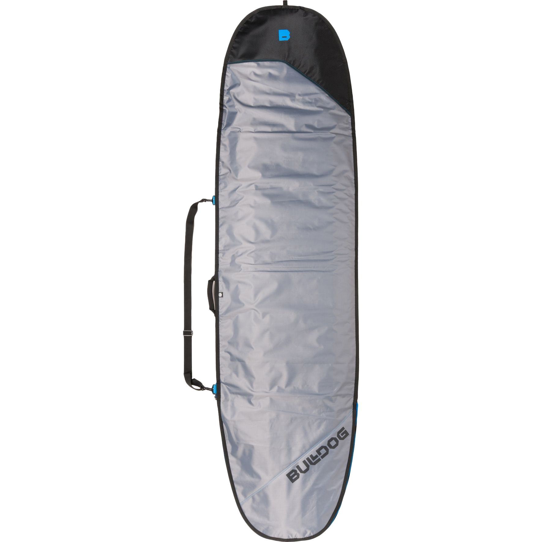 2026 Bulldog Essentials Mini Mal Surfbrett Tasche Bdbbemm - Grau / Cyan
